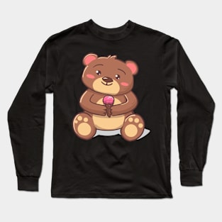 Bear ice cream Long Sleeve T-Shirt